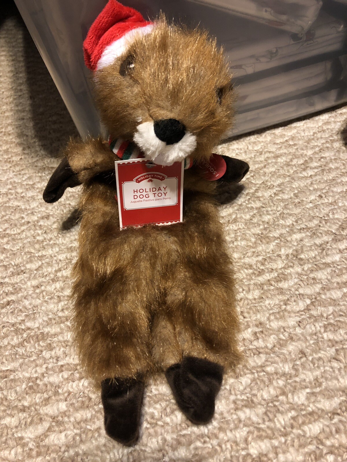 flat plush dog toys