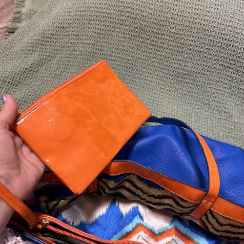 UF Gator Varsity Farben groß orange und blau Tragetasche Handtasche + Handgelenktasche - Bild 7 von 8
