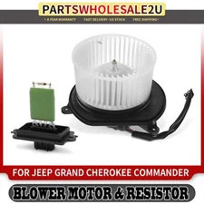 Front HVAC Blower Motor & Resistor Kit for Jeep Commander Grand Cherokee XK WK