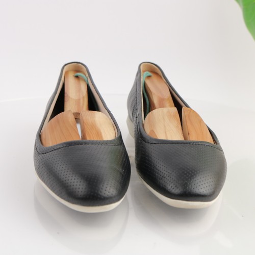 Naturalizer Women's Alta Ballet Flats Size 9.5 Black Leather Loafer Slip On Shoe - Picture 3 of 11