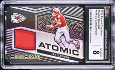 LEN DAWSON 2021 Obsidian Atomic Material #AM-LD /100 + COUPONS + FREE SHIPPING!