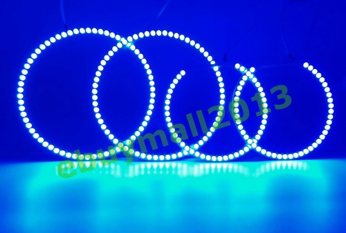 BT App RGB Halo Rings Devil Demon Evil Angel Eyes For Accord Sedan Flash DRL DIY - Picture 14 of 18