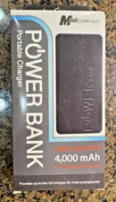 MobilEssentials  4000mAh Power Bank New in Box Electronic Portable Charging Pack
