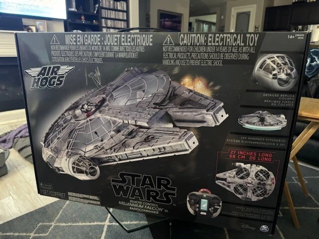 Star Wars Drone RC Millennium Falcon XL Flying Drone 2.4GHz Air Hogs, In Box New - Image 2 of 4