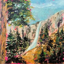 Original Art Landscape Impasto Painting 10x10