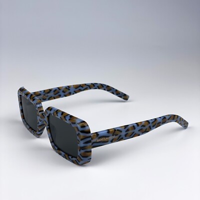 Saint Laurent SL534 SUNRISE 008 Sunglasses Violet Havana Grey Rectangle Unisex Saint Laurent Men Sunglasses Violet Havana Grey Rectangle  main image 4