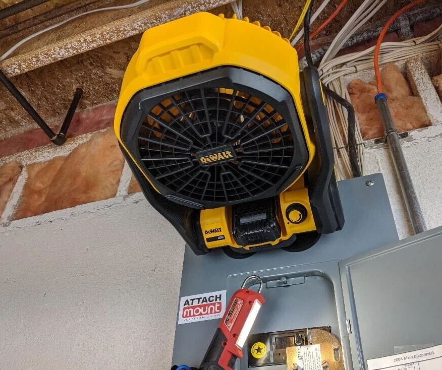 Magnetic Mounting Flat Style Bracket Fits Dewalt 20V Jobsite Fan