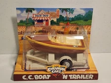 1999 THE CHEVRON CARS Collectible C.C. Boat 'N Trailer New in Box