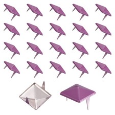 40pcs Square Pyramid Studs 12mm 2 Claw Rivet Spike Claret