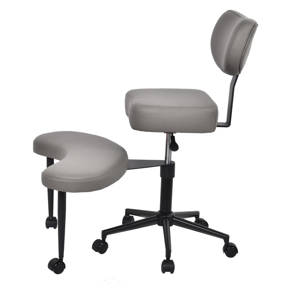 Silla de Escritorio de Oficina Ejecutiva Meditación Silla con Piernas Cruzadas Respaldo Ergonómico Foto 3 de 4