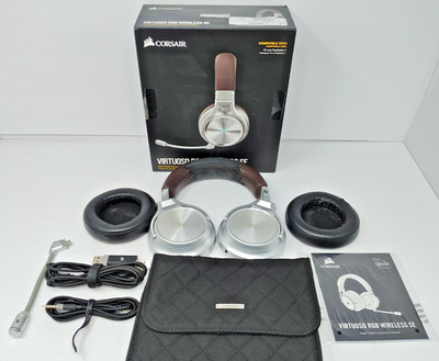 Corsair CA-9011185-NA Virtuoso RGB Carbon Headband Headset for Gaming *READ*
