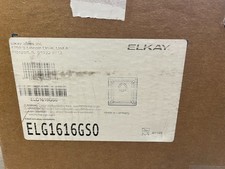 Elkay ELG1616GS0 Quartz Classic 15-3/4" Single Basin Bar Sink Greystone