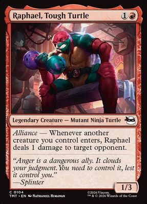 #ad #ad MTG TMNT C Raphael Tough Turtle #0104 PLAYSET 4X X4 $0.99