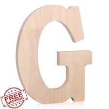 Oubest Letter G Wood Letter 8" Wall Decor