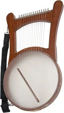 NEVEL LAP HARP w/ CASE BIBLICAL TRADITIONAL ~ KING DAVIDS GREEK KINNOR LYRE