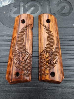 Cocobolo grips Ruger Eagle Wings Engraved laser etched new upgrade your SR1911