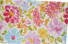 Flannel Back Vinyl Tablecloth 52"x90" Oblong 6-8 ppl MULTICOLOR FLOWERS 8,HP