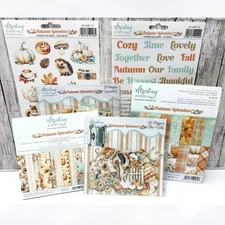 Mintay AUTUMN SPLENDOR Fall Critters 6x8 Paper Cardstock Die Cuts Stickers Kit