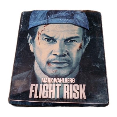 Flight Risk 4K UHD HDR + Blu-ray + Slipcover Steelbook  Pre-owned (Damaged Case)