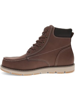 LEVI'S Mens Brown Pull Tab Dean Round Toe Wedge Leather Chukka Boots 7.5 M
