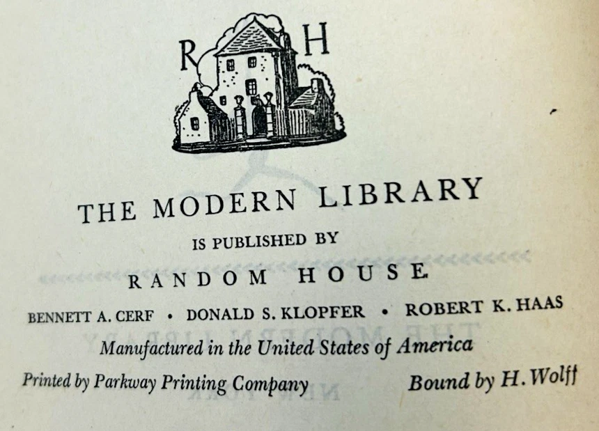 Vtg Ulysses & The Complete Works of Rabelais Modern Library Hardcover Lot of 2 - Image 3 of 4