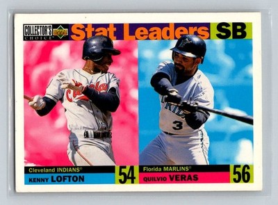 1996 Collector's Choice #5 Kenny Lofton / Quilvio Veras SL Baseball Card