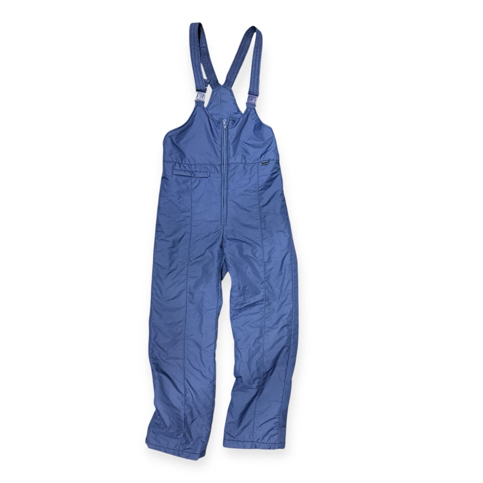 Vintage Sportina Snow Bib Overalls, Mens Size Medium Navy Blue