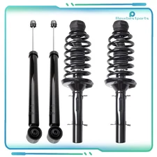 4x Front Complete Struts w/ Springs Rear Shocks For Volkswagen Beetle Golf Jetta
