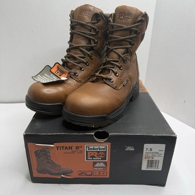 Timberland PRO Titan 8  Waterproof Safety Toe Work Boots 47019 Men 7.5 New