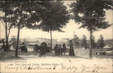 Ashtabula Harbor Ohio OH Point Park Harbor ROTOGRAPH 1900s-20s Vintage Postcard