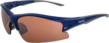Epoch Eyewear Brodie Golf Sport Sunglasses Blue/Gray Frame with Amber Lens