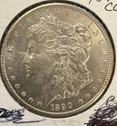 1890 Carson City Morgan Dollar Uncirculated $1 Silver Coin
