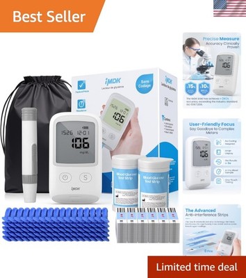 IMDK Blood Glucose Monitor - 5 Sec Results with 50 Strips, No-Coding Technology