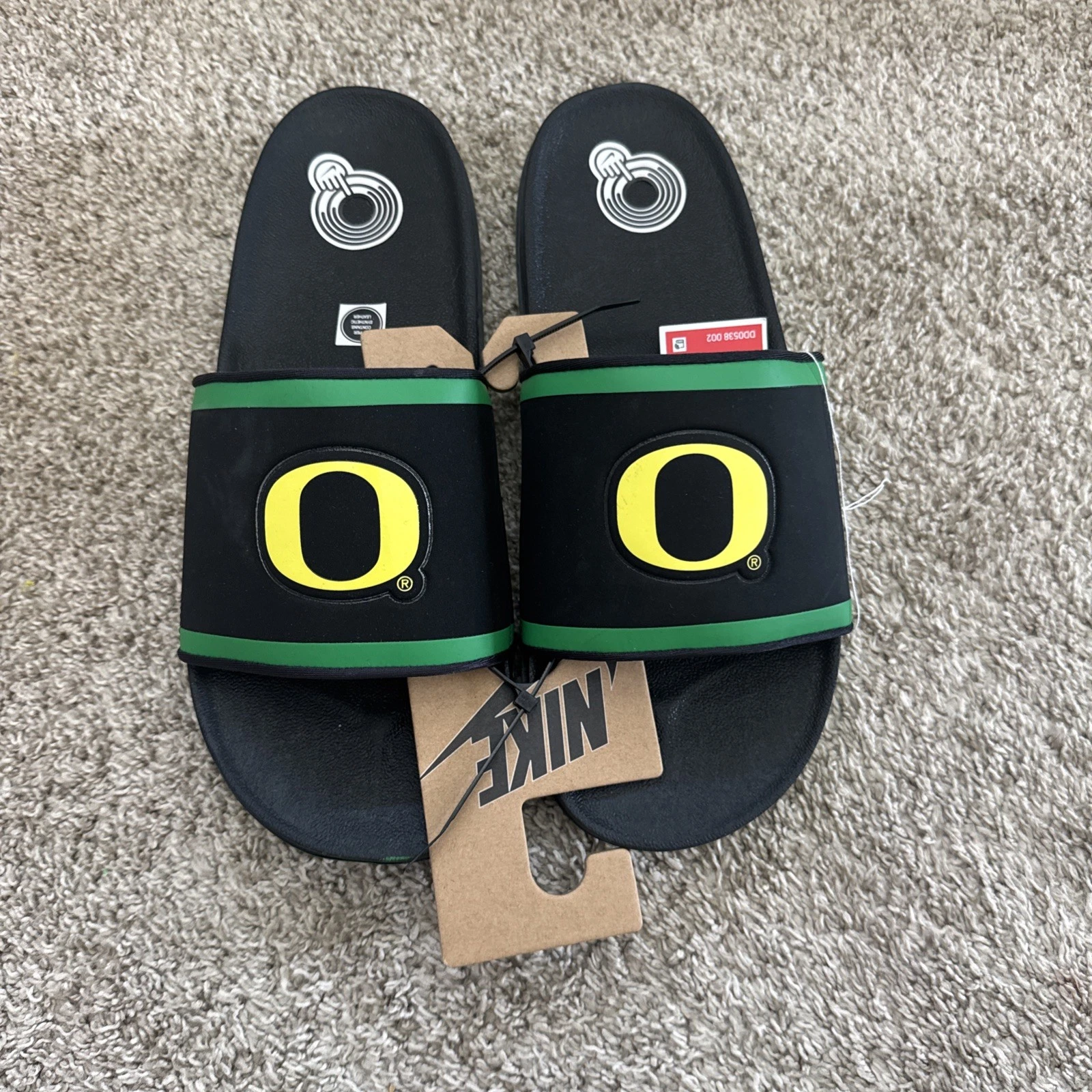 Nike Offcourt Slides Oregon Ducks Nero Giallo Strike Uomo 12