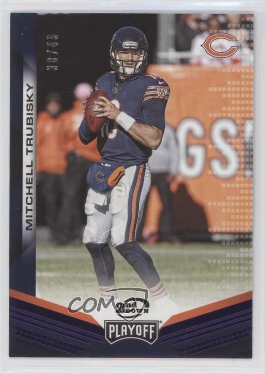 2019 Panini Playoff 2nd Down 38/49 Mitchell Trubisky #121 ni4