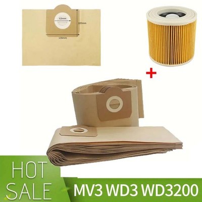 10x-48x Staubsaugerbeutel 6.959-130.0 für Kärcher WD3 WD3P Kärcher MV3P Premium