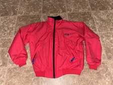 Patagonia Vintage 1980s Fleece Lined Bomber Pink Jacket Women’s Size 8 USA Made