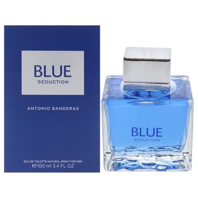 2 Pack Blue Seduction by Antonio Banderas for Men - 3.4 oz EDT Spray