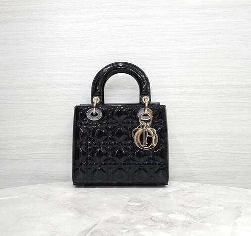 Dior Small Lady Bag Black Patent M0531OWCB 156501082