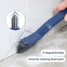 Tile Brush - Effective Corners Cleaning Brush for Bathroom and Floors - V-Shaped