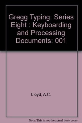 Gregg Typing 1 General Course - Lloyd, A. C.|Johnson, F. E. - Good - See con...