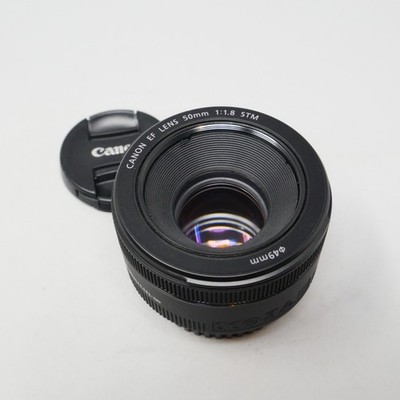 Canon EF 50mm f/1.8 STM Lens -- plus Caps