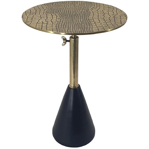 A&B Home 78624-DS Aluminum 15.7 inch Gold/Black Side Table - Bild 2 von 11