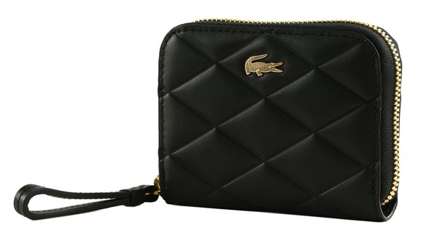 Lacoste Zip Coin Wallet Xs GeldböRse Noir Schwarz Neu-image