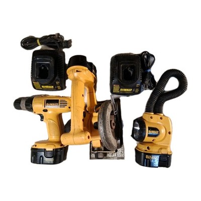 DeWalt Drill, Circular Saw, And Flashlight With Two Chargers Tested