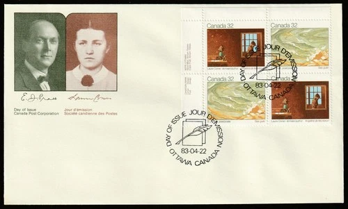 Canada #979a, Canadian Writers, UL PB, Official First Day Cover, FDC 1983
