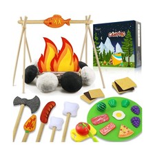 45 PCS Pretend Play Campfire Toy for Kids, Toddler Camping Toys Pla... Fast Ship
