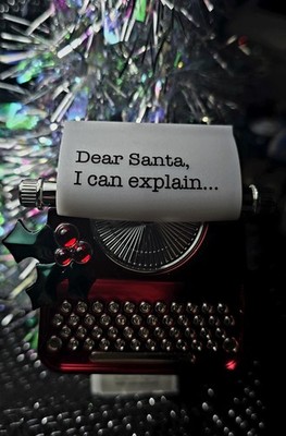 BATH AND BODY WORKS CHRISTMAS TYPEWRITER W/ DEAR SANTA LETTER WALLFLOWER PLUG-IN