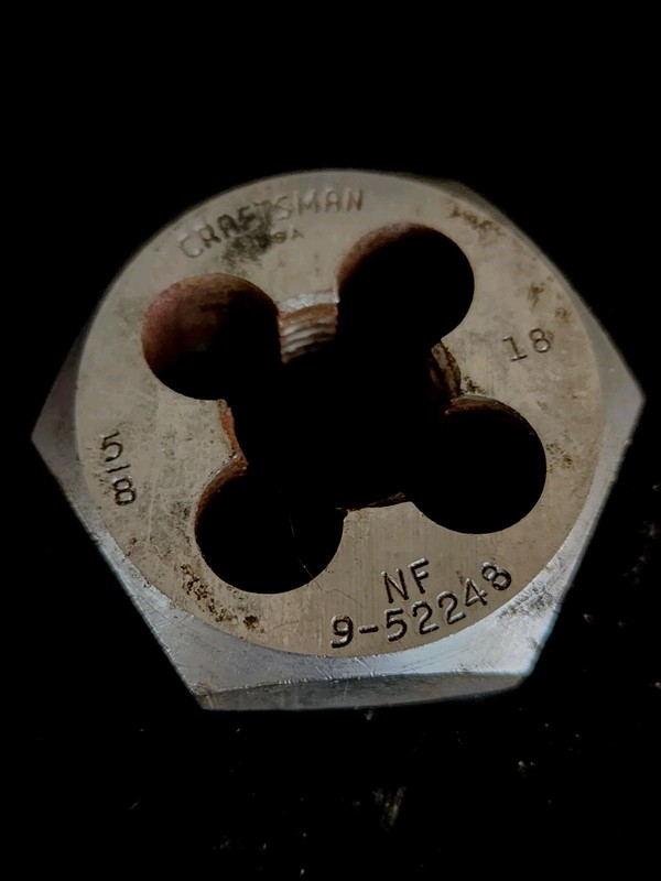 CRAFTSMAN 5/8-18 NF HEX DIE  MADE IN USA