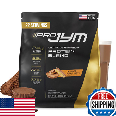 Pro Jym Chocolate Peanut Butter Protein Powder - Whey Protein Isolates Casein